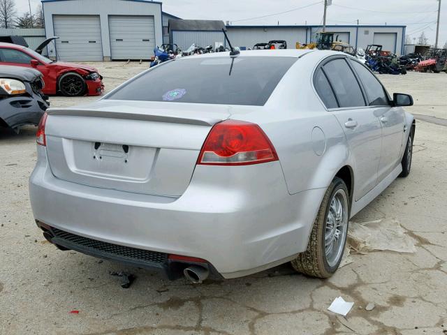 6G2ER57719L230256 - 2009 PONTIAC G8 SILVER photo 4