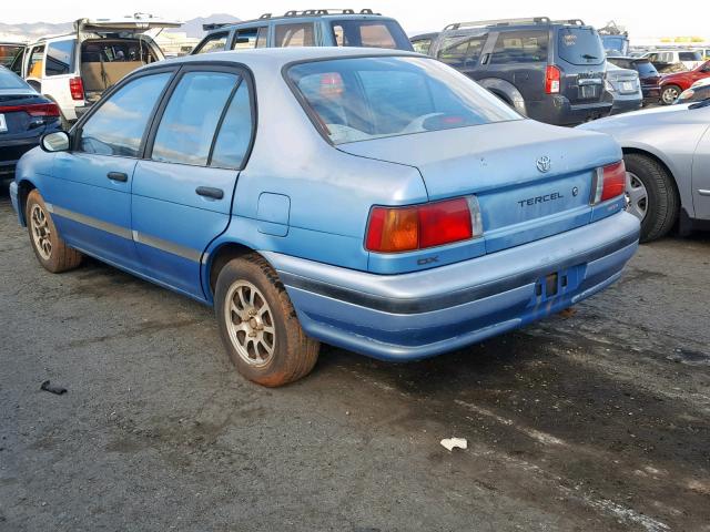 JT2EL43T2R0463869 - 1994 TOYOTA TERCEL DX BLUE photo 3