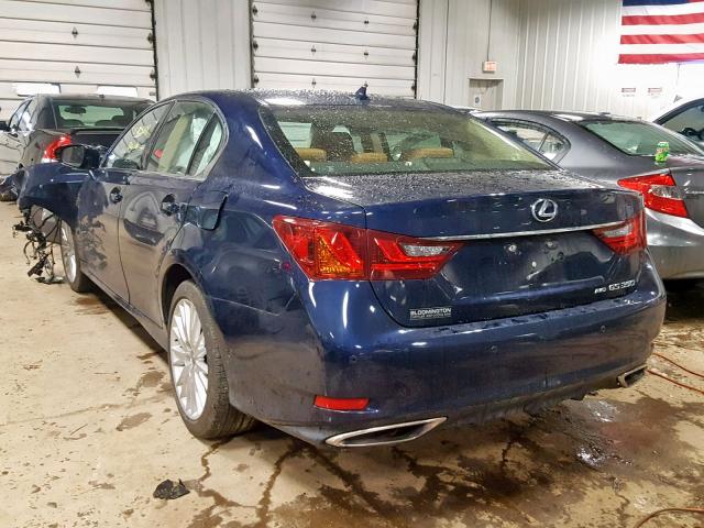 JTHCE1BL5D5014382 - 2013 LEXUS GS 350 BLUE photo 3