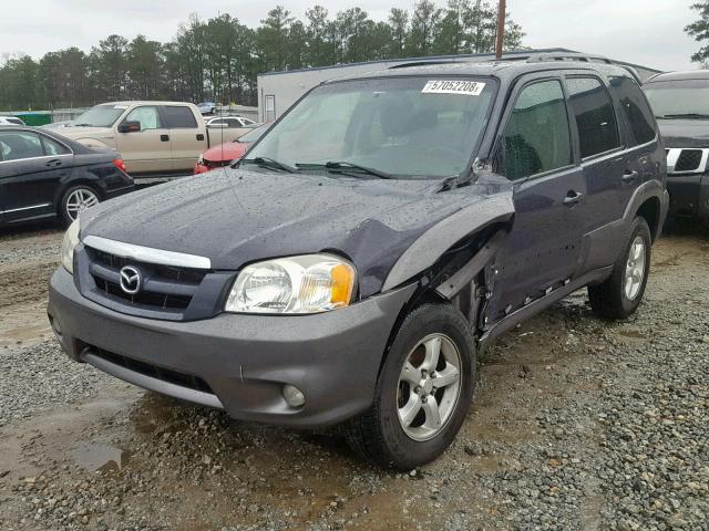 4F2CZ04145KM51854 - 2005 MAZDA TRIBUTE S SILVER photo 2