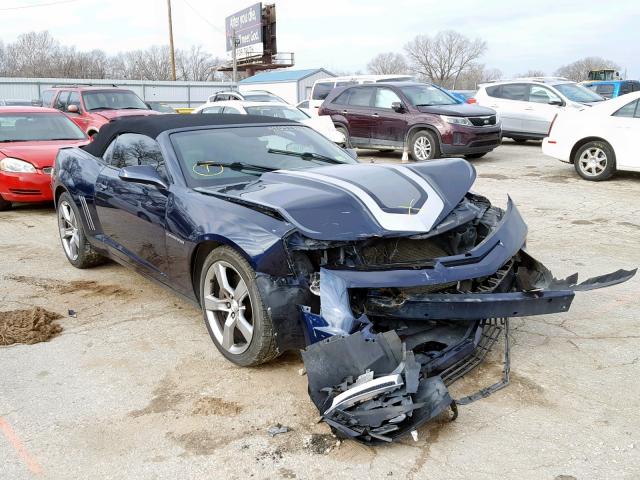 2G1FK3DJ3B9183632 - 2011 CHEVROLET CAMARO 2SS BLUE photo 1