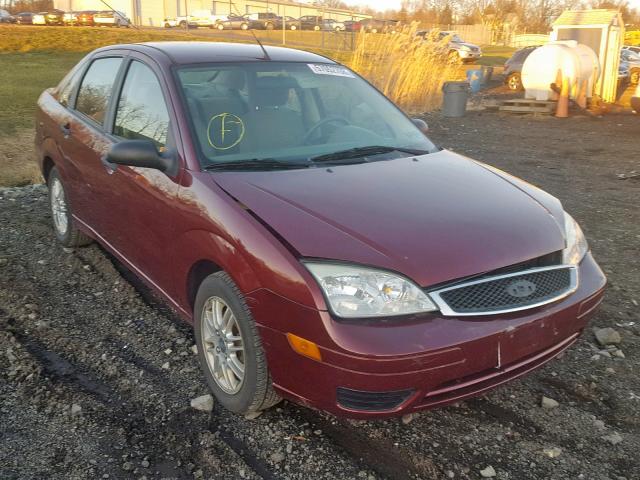 1FAHP34N87W241999 - 2007 FORD FOCUS ZX4 MAROON photo 1