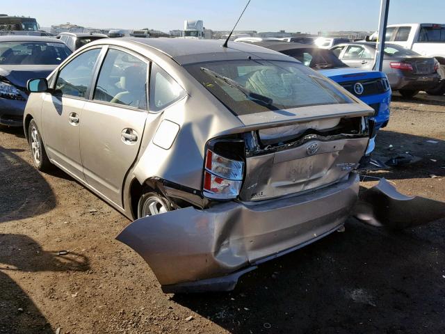 JTDKB22UX40102149 - 2004 TOYOTA PRIUS GOLD photo 3