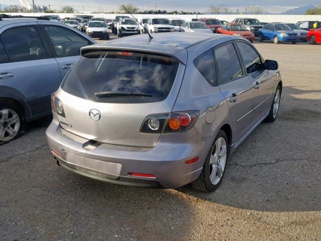 JM1BK144461494758 - 2006 MAZDA 3 HATCHBAC SILVER photo 4