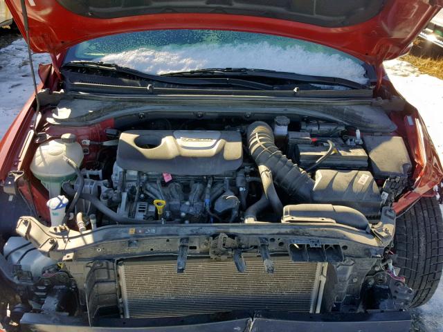 KMHD04LB4HU362726 - 2017 HYUNDAI ELANTRA SP RED photo 7