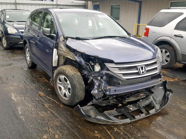 3CZRM3H38DG704714 - 2013 HONDA CR-V LX BLUE photo 1