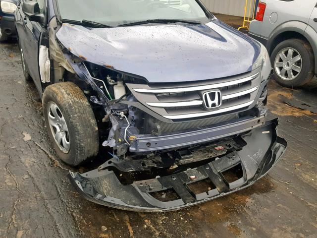 3CZRM3H38DG704714 - 2013 HONDA CR-V LX BLUE photo 9