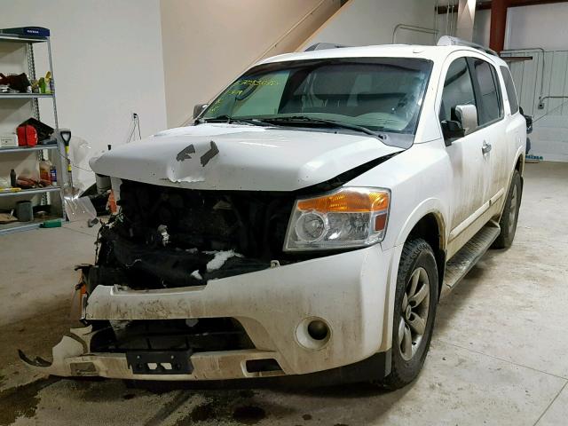 5N1AA0NC0BN614181 - 2011 NISSAN ARMADA SV WHITE photo 2