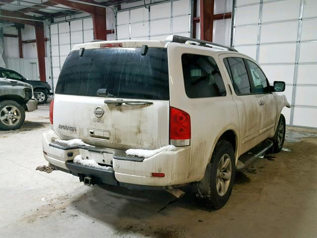 5N1AA0NC0BN614181 - 2011 NISSAN ARMADA SV WHITE photo 4