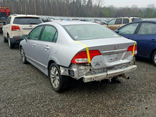 2HGFA1F92BH512703 - 2011 HONDA CIVIC EXL SILVER photo 3