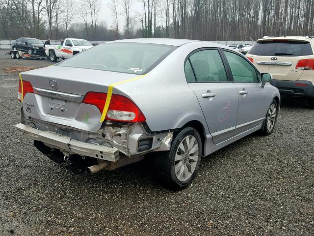 2HGFA1F92BH512703 - 2011 HONDA CIVIC EXL SILVER photo 4