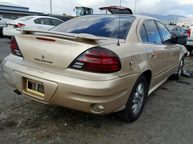 1G2NF52E93C330074 - 2003 PONTIAC GRAND AM S BEIGE photo 4