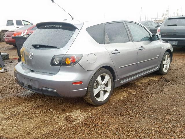 JM1BK143261530406 - 2006 MAZDA 3 HATCHBAC GRAY photo 4