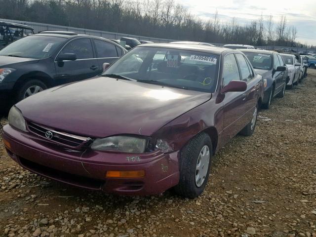 4T1BG12K9TU784891 - 1996 TOYOTA CAMRY DX MAROON photo 2