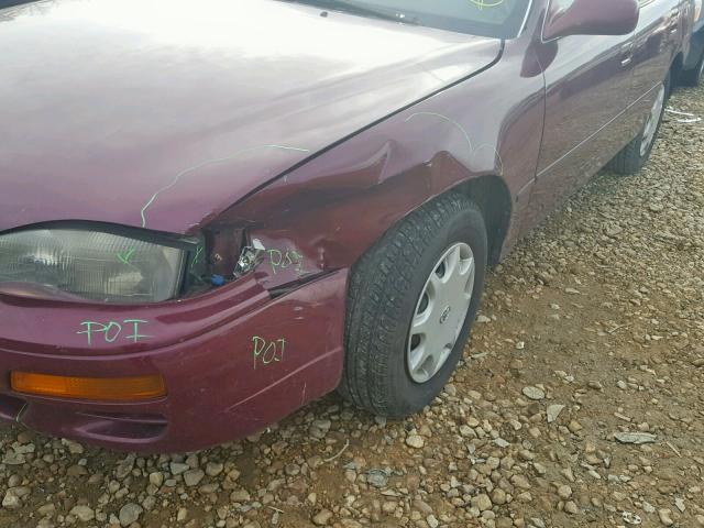 4T1BG12K9TU784891 - 1996 TOYOTA CAMRY DX MAROON photo 9