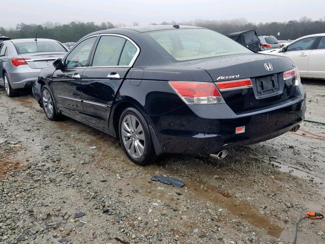 1HGCP3F87BA018713 - 2011 HONDA ACCORD EXL BLACK photo 3