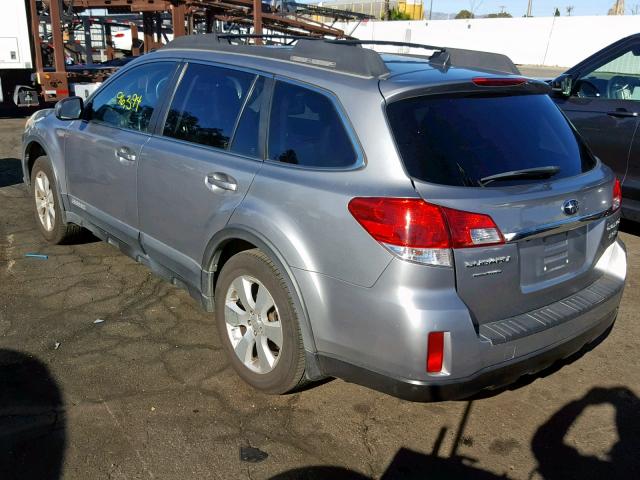 4S4BRDKC6B2378484 - 2011 SUBARU OUTBACK 3. SILVER photo 3