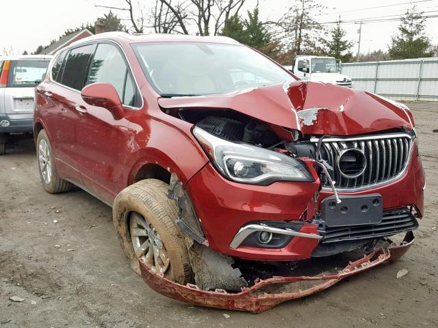 LRBFXDSA9HD067475 - 2017 BUICK ENVISION E RED photo 1