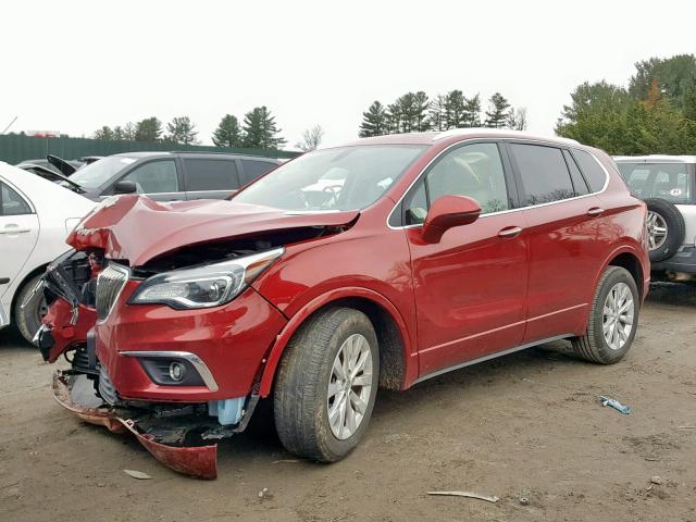 LRBFXDSA9HD067475 - 2017 BUICK ENVISION E RED photo 2