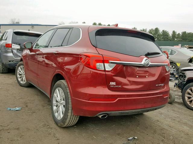 LRBFXDSA9HD067475 - 2017 BUICK ENVISION E RED photo 3