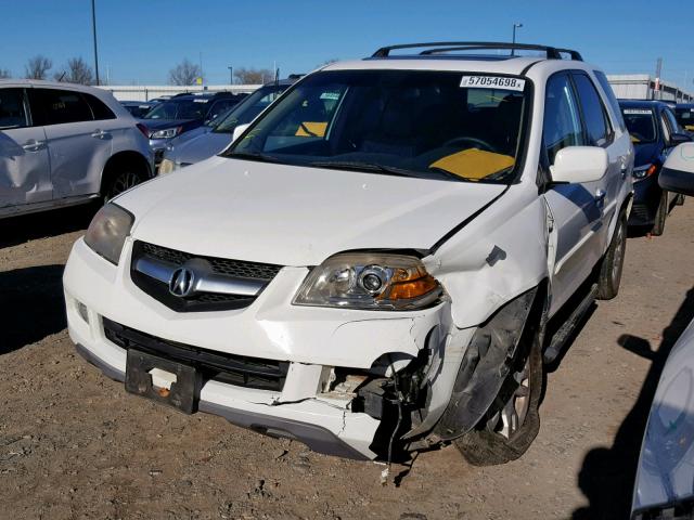 2HNYD18946H545830 - 2006 ACURA MDX TOURIN WHITE photo 2