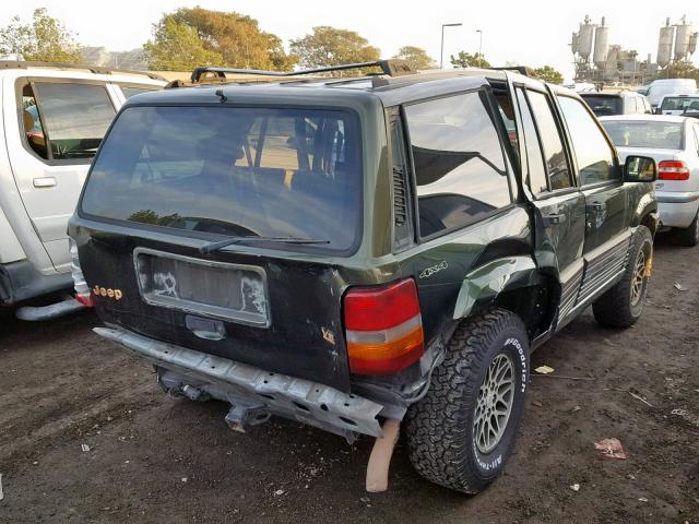 1J4GZ78Y6SC620578 - 1995 JEEP GRAND CHER GREEN photo 4