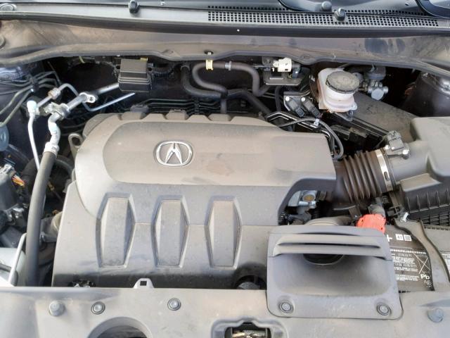 5J8TB4H50HL030237 - 2017 ACURA RDX TECHNO GRAY photo 7