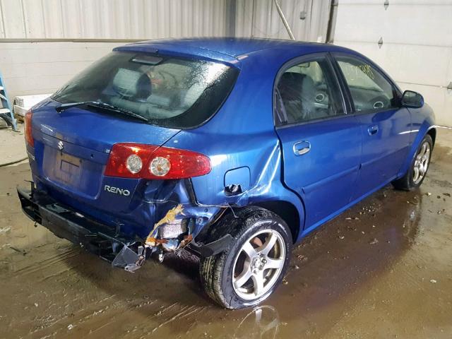 KL5JD66Z45K212399 - 2005 SUZUKI RENO S BLUE photo 4