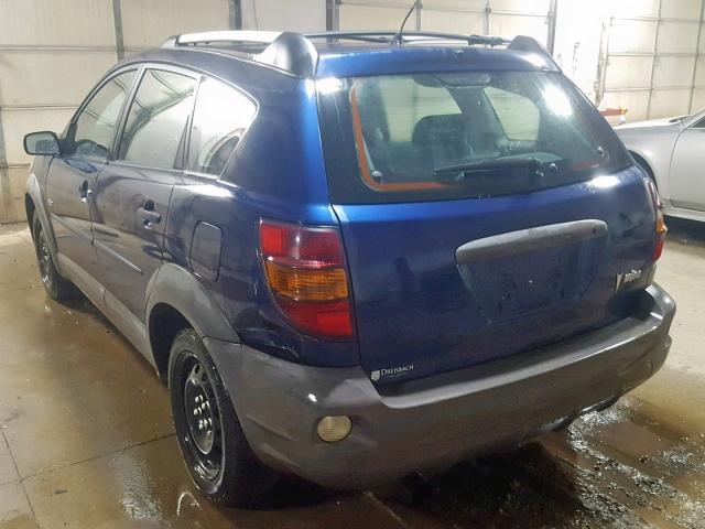 5Y2SL62863Z430590 - 2003 PONTIAC VIBE BLUE photo 3