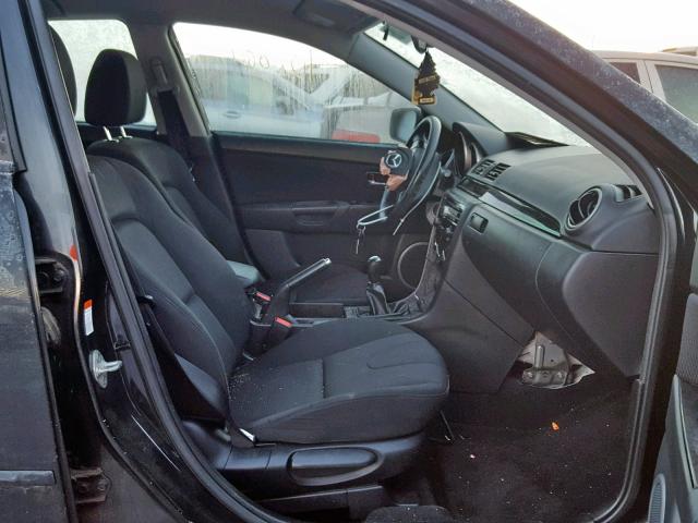 JM1BK344691200518 - 2009 MAZDA 3 S BLACK photo 5