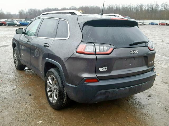 1C4PJLLB7KD171866 - 2019 JEEP CHEROKEE L GRAY photo 3