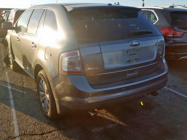 2FMDK3JC0ABB25792 - 2010 FORD EDGE SEL GRAY photo 3