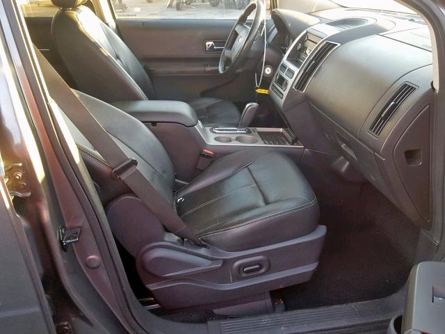 2FMDK3JC0ABB25792 - 2010 FORD EDGE SEL GRAY photo 5