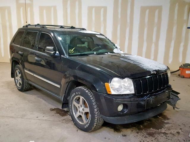 1J4GR48K25C647629 - 2005 JEEP GRAND CHER BLACK photo 1