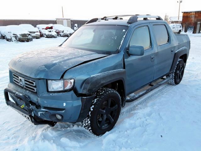 2HJYK16597H533391 - 2007 HONDA RIDGELINE BLUE photo 2