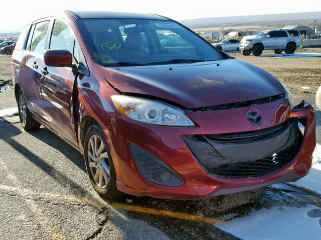 JM1CW2BL3C0128140 - 2012 MAZDA 5 MAROON photo 1