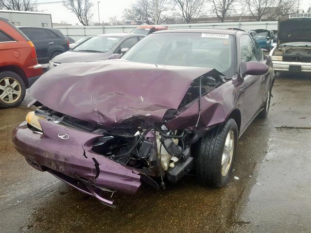 1G3NL12TXXC313799 - 1999 OLDSMOBILE ALERO GL PURPLE photo 2