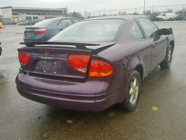 1G3NL12TXXC313799 - 1999 OLDSMOBILE ALERO GL PURPLE photo 4