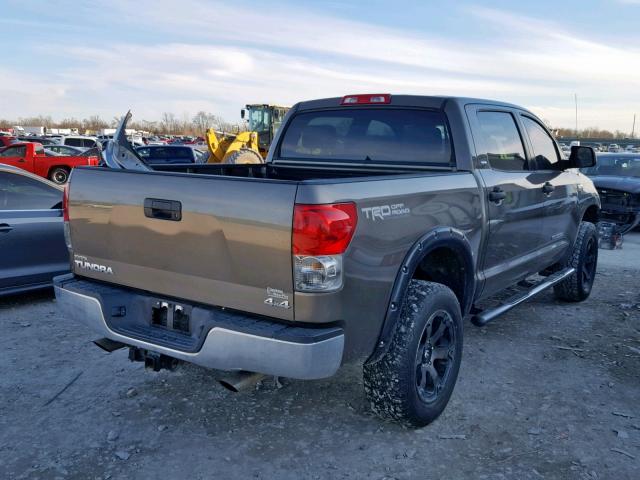 5TBDV54107S470239 - 2007 TOYOTA TUNDRA CRE BROWN photo 4