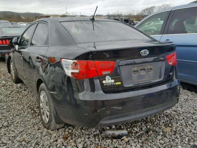 KNAFU4A24C5531759 - 2012 KIA FORTE EX BLACK photo 3