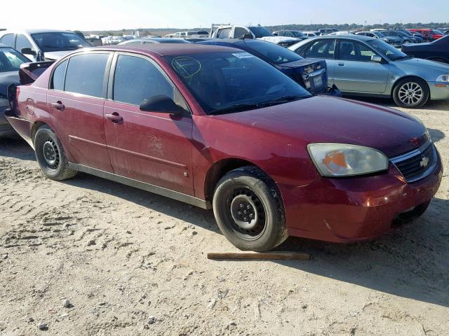 1G1ZS58F17F179270 - 2007 CHEVROLET MALIBU LS MAROON photo 1