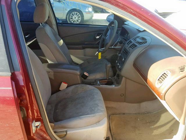 1G1ZS58F17F179270 - 2007 CHEVROLET MALIBU LS MAROON photo 5