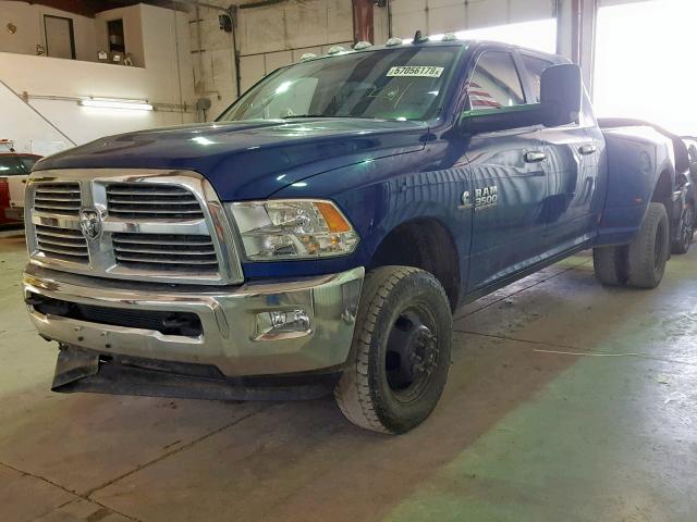 3C63RRLL8EG226438 - 2014 RAM 3500 SLT BLUE photo 2