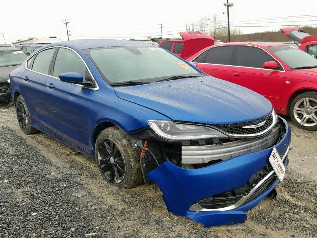 1C3CCCAB0FN680472 - 2015 CHRYSLER 200 LIMITE BLUE photo 1