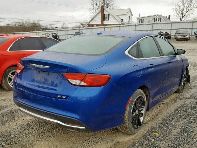 1C3CCCAB0FN680472 - 2015 CHRYSLER 200 LIMITE BLUE photo 4