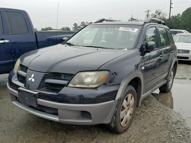 JA4LX31G13U052105 - 2003 MITSUBISHI OUTLANDER BLACK photo 2