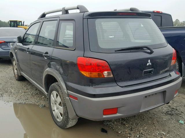 JA4LX31G13U052105 - 2003 MITSUBISHI OUTLANDER BLACK photo 3