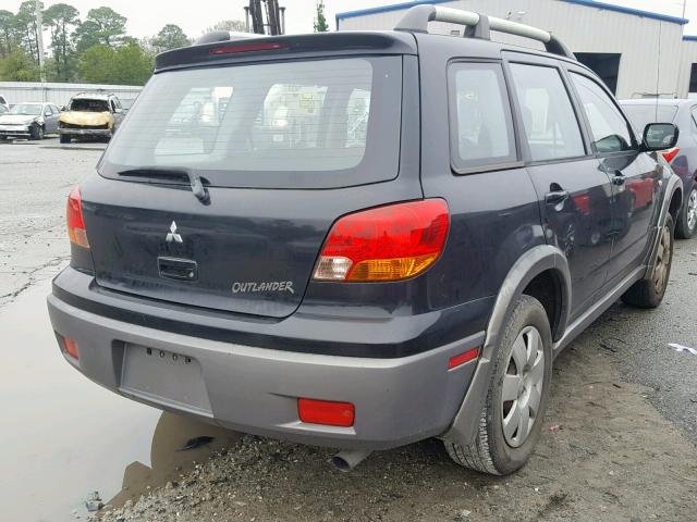 JA4LX31G13U052105 - 2003 MITSUBISHI OUTLANDER BLACK photo 4