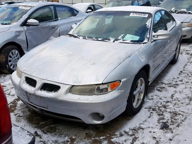 1G2WP52K22F101868 - 2002 PONTIAC GRAND PRIX ვერცხლისფერი ფოტო 2