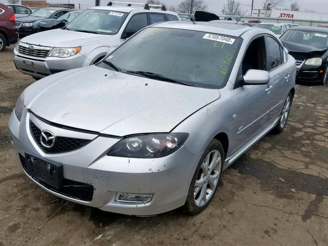 JM1BK323271659696 - 2007 MAZDA 3 S SILVER photo 2